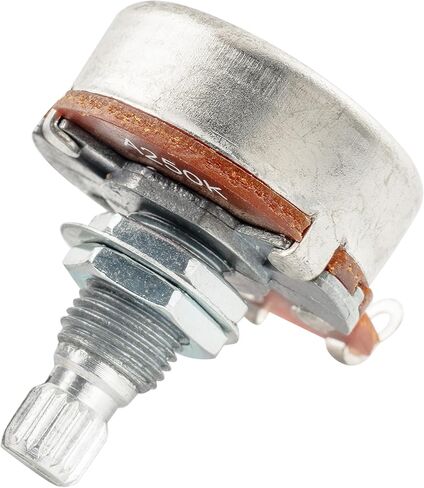 Alpha Full Metric Size A250K Guitar Pots Audio Taper Split Shaft Potentiometers for Electric Guitar/Bass (Set of 4) in Saudi Arabia