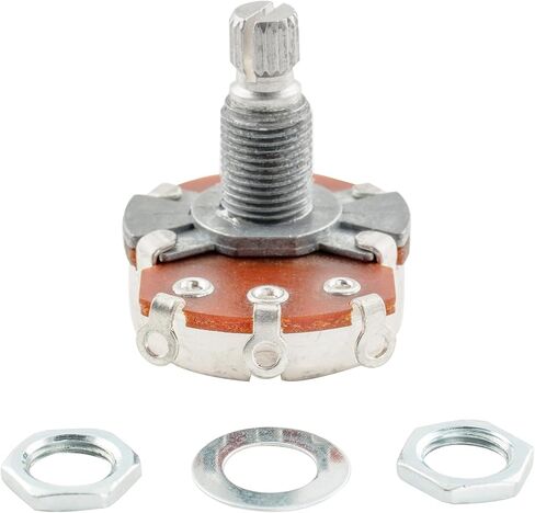Alpha Full Metric Size A250K Guitar Pots Audio Taper Split Shaft Potentiometers for Electric Guitar/Bass (Set of 4) in Saudi Arabia