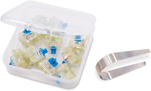 Granvela Cherry MX Speed Silver RGB Switches (10 Pcs) | Plate Mounted | Tactile Switch for Mechanical Keyboard, Packed in PE Protective Box. in Kuwait