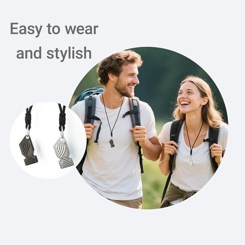 صافرة الطوارئ مع الحبل - صافرة السلامة في حالات الطوارئ المرتفعة 120 ديسيبل للتنزه والتخييم وركوب القوارب وصيد الأسماك والتجديف والإنقاذ. in Kuwait