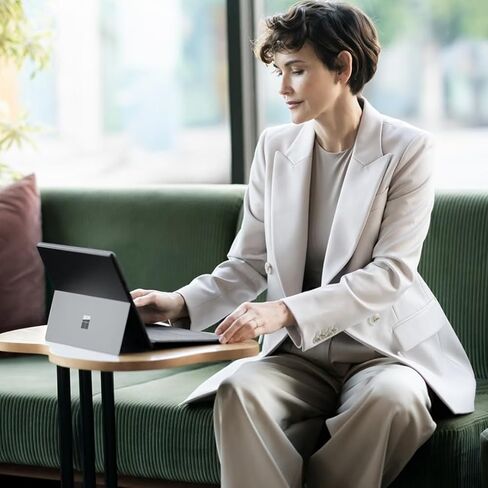 Microsoft Surface Pro Keyboard with Pen Storage and Slim Pen 2, for Surface Pro 11, 9 and 8, Instant Copilot, 4,096 Pressure Levels, Zero Force Inking, Alcantara Material, Magnetic, Black in Saudi Arabia