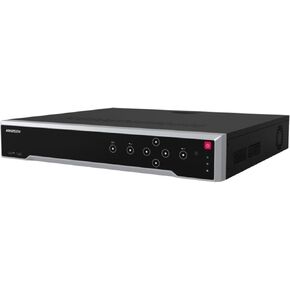 HIK-VISI0N DS-7732NI-K4/16P 32 Channel NVR مع 4 مساحات من محرك الأقراص الصلبة ، 16 منافذ POE مسجل شبكة IP 4K 8MP IP ، متوافق مع Hikvision Hik-Connect ، الإصدار الإنجليزي ، محرك الأقراص الصلبة غير متضمن