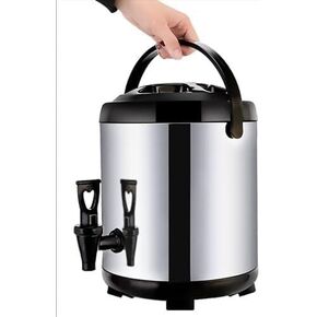 Stainless Steel Milk Bucket Catering Bucket Hot Water Dispenser With Tap Stainless Steel Insulated Bucket Milk Tea Bucket For Hot Water And Drinks(12L)