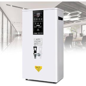 3000W Electric Instant Hot Water Dispenser,Commercial Hot Water Dispenser,Step-Heating Boiling Water Machine,for Home (White 50L)