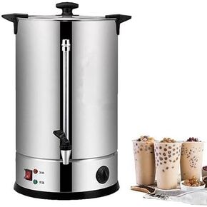 Stainless Steel Milk Bucket Stainless Steel Kettle Water Dispenser - Boiler Thermos Coffee Bucket with Lid and Spout(45L)