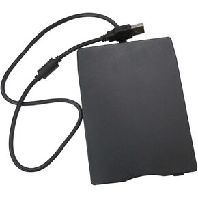 Read/Write 1.44 MB Floppy Disk, Black USB External Floppy Disk Drive 1.44MB for Laptop PC Win 7/8/10/11 Mac