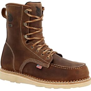 Georgia Boot Womens Men BRN 8" Workmen BRN 8" Work