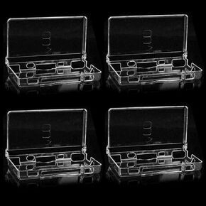 4PCS Clear Crystal Hard Shell Case Cover For Nintendo DSL NDS Lite NDSL Console