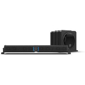 wet sounds Package - Black Stealth 10 Ultra HD Sound Bar w/Remote and AS-10 10" 500 Watt Powered Stealth Subwoofer