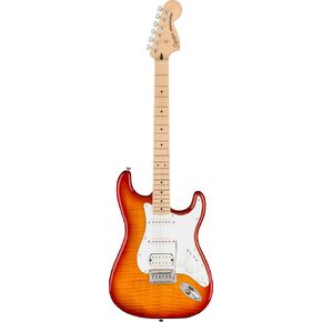 Squier Affinity Series Stratocaster FMT Electric Guitar, Sienna Sunburst, Maple Fingerboard