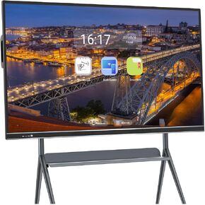 All-in-One 75 Inch Smart Board with 4K UHD Touchscreen Display, Android & Windows OS, for Effective Collaboration in Schools and Business Environments