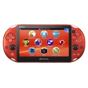 PlayStation Vita Wi-Fi Metallic Red PCH-2000ZA26 (Renewed)