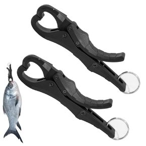 2 PCS Fish Lip Gripper, Non-Puncture Replacement Lip Clip, 4.8'' Fish Grabber for Fishing Cull Tag Tournament Bass Fishing Culling System Accessories