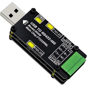 USB to RS485/RS422 Converter Adapter with FT232RNL and SP490EN Chips Supports Surge Protection/Short Circuit Protection/ESD Protection