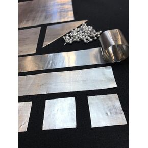99.99% Premium Indium Sheet Foil (100mm x100mm x0.2mm) for CPU Heat Sink, Bonding