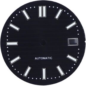 NH35 Dial 30.8mm Modified Nautilus Dial Replacement Parts Date Frame Green C3 Luminous Dial For NH35 Movement Watch Repair Tool Watch case