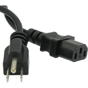 3FT Universal Power Cord 18 AWG Cable 5-15P to C13 Premium Cable for Skytech Gaming Chronos Mini Gaming Desktop