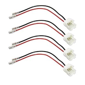 4PCS Car Door Speaker Wiring Harness Adapter Connector Plug Compatible with Nissan sentra Altima Rogue 2004-2019, Infiniti 2006-2018