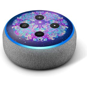 Scared Eye - Vinyl Decal Skin Compatible with Amazon Echo Dot 3rd Generation Alexa - Decorations for Your Smart Home Speakers, great accessories gift for mom, dad, birthday, kids