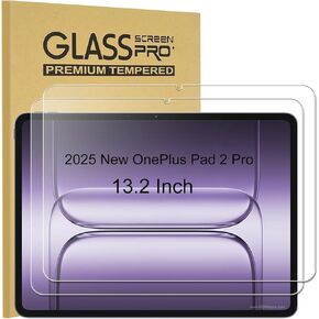 KEANBOLL 2-Pack Designed for OnePlus Pad 3 13.2“ & OnePlus Pad 2 Pro 13.2-Inch 2025 Tempered Glass Screen Protector, 9H Hardness, Scratch Resistant Glass HD Shield