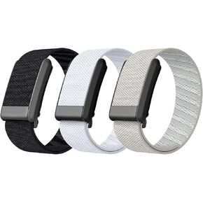 Stretchy Bands Compatible with Whoop 4.0 for Women Men, 3 Pack Adjustable Sport Comfort Nylon Elastic Braided Wristbands for Whoop 4.0/3.0 Wearable Health, Fitness & Activity Tracker
