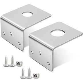 Anina NMO Antenna L Bracket 5/8" + 3/4" Hole 304 Stainless Steel Mounting Bracket for Truck Jeep Boat Dual Sizes Kit for NMO/CB/HAM/GMRS Antennas