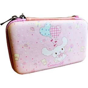 Ganbai New for New 3DS XL LL Carrying Case Storage Bag Pink Color, for Nintendo New3DS 3DSXL 3DSLL DSI NDSI XL Handheld Console, for Cinnamoroll Edition Protective Hard Carry Pouch with Hand Strap
