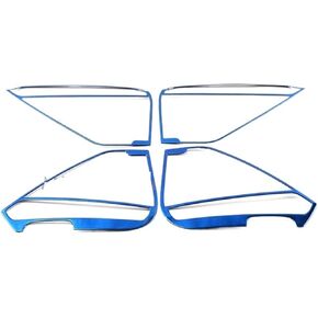 Fit for VW Fit for Tiguan MK2 2017-2022 Car Door Loudspeaker Audio Speaker Cover Trim Frame Sticker Moulding Accessories Door Audio Speaker Cover(Silver-4PCS)