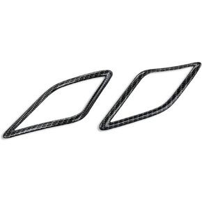 Fit for MG ZS Car Covers Speaker Sound Trim Stainless Steel Accessories Interior Styling Decoration Parts Moulding Door Audio Speaker Cover(Carbon Fiber Pattern)