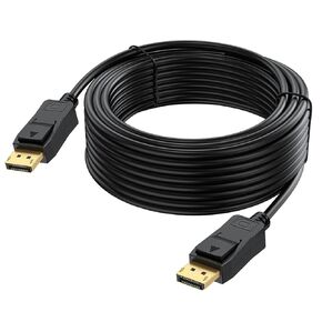 Long DisplayPort Cable 25FT, Display Port to Display Port Cable DP 1.2 Support 4K@60Hz, 2K@144Hz,1080P, HDR, 3D High Speed for Gaming Monitor, PC, Laptop, TV, Graphics Card