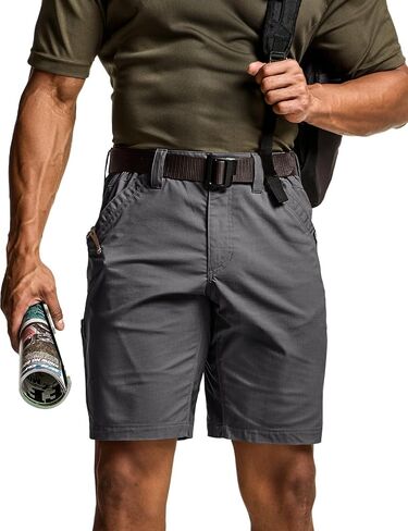 CQR Men's Flex Casual Cargo Shorts, Lightweight Water Resistant Golf Shorts, Stretch Tactical Work Shorts with Multi-Pocket, Negotiator Operator Navy, 36W/12L in Saudi Arabia
