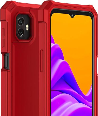 for Samsung XCover7 Pro Case with Screen Protector,Galaxy XCover 7 Pro Phone Case Front Bumper PC Hard Back Full Body Military Grade Protection Heavy Duty Cover for Samsung XCover 7Pro Black in Saudi Arabia