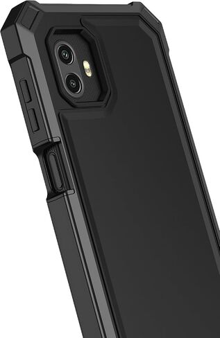 for Samsung XCover7 Pro Case with Screen Protector,Galaxy XCover 7 Pro Phone Case Front Bumper PC Hard Back Full Body Military Grade Protection Heavy Duty Cover for Samsung XCover 7Pro Black in Saudi Arabia
