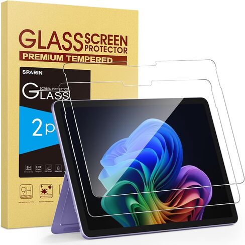 SPARIN [2-Pack Screen Protector for Surface Pro 12 inch 2025, 9H Tempered Glass for Microsoft Surface Pro 12-inch, Anti Scratches/Support Surface Pen, Not for Surface Pro 13 Inch in Kuwait
