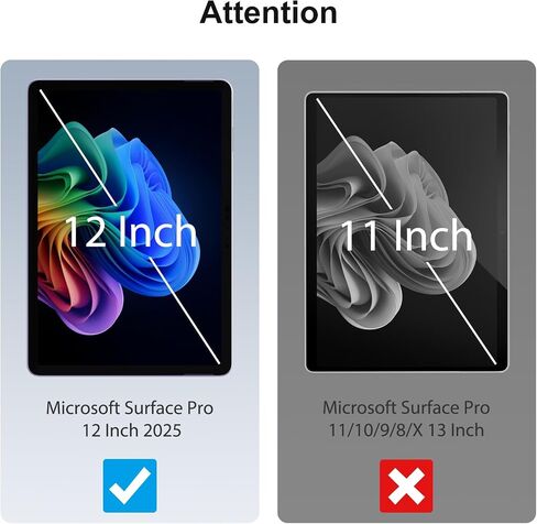 SPARIN [2-Pack Screen Protector for Surface Pro 12 inch 2025, 9H Tempered Glass for Microsoft Surface Pro 12-inch, Anti Scratches/Support Surface Pen, Not for Surface Pro 13 Inch in Kuwait