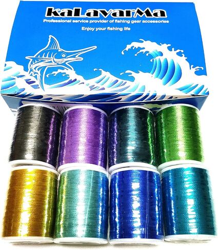 Kalavarma NCP Wrapping Thread for Fishing Rod Guide 8pcs 7 Color 175Yards/Spool in Saudi Arabia