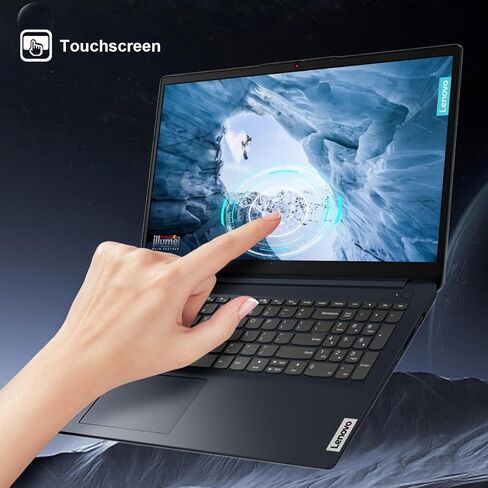 Lenovo Ideapad 1i Laptop ، 15.6 "FHD Touchcreen ، Intel Core I5-1235U Processor ، 24GB RAM ، 1TB SSD ، WebCAM ، HDMI ، Wi-Fi 6 ، Windows 11 Home ، Blue in Saudi Arabia