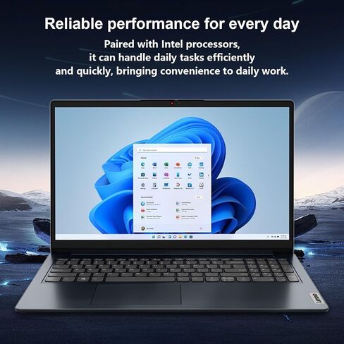 Lenovo Ideapad 1i Laptop ، 15.6 "FHD Touchcreen ، Intel Core I5-1235U Processor ، 24GB RAM ، 1TB SSD ، WebCAM ، HDMI ، Wi-Fi 6 ، Windows 11 Home ، Blue in Saudi Arabia