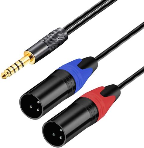 artcavs 4.4 ملم إلى ثنائي XLR أنثى محول سماعة رأس صوتي متوازن 4.4 ملم إلى ثنائي 3 دبوس XLR أنثى مزدوج 3 XLR إلى 4.4 ملم 1 متر (أنثى XLR مزدوجة) in Kuwait