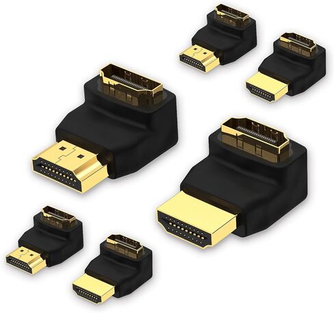 VCE 6-Pack HDMI 270 درجة ذكر لأنثى محول زاوية قائمة 3D & 4K مدعوم in Kuwait