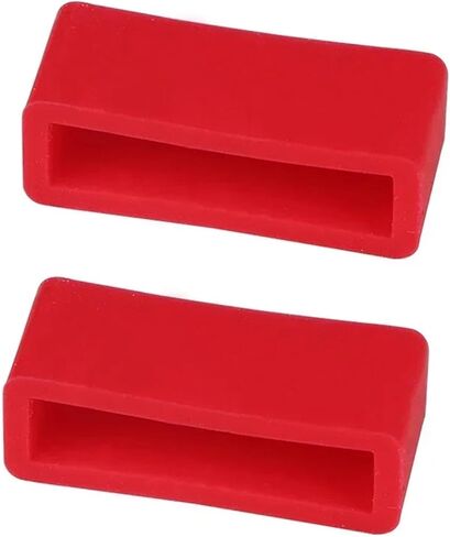 Watch Band Keepers 40pcs Silicone Strap Ring 20mm Waterproof Loops Security Holder Accessories For Smartwatch Accessories in Saudi Arabia