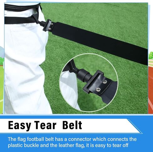 مجموعة أحزمة وأعلام كرة القدم من Hungdao مكونة من 12 لاعبًا وحزام كرة قدم قابل للتعديل للأطفال والمراهقين والكبار للتدريب الداخلي والخارجي (أسود، أبيض) in Kuwait