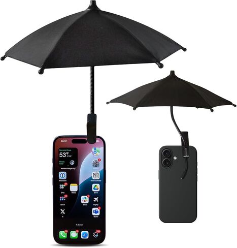 مظلة الهاتف - ظل أشعة الشمس المضادة للوهج ، مظلة الهاتف للشمس iPhone ، مقطع على المظلة لظلال أشعة الشمس ، يحمي من أشعة الشمس والوهج ، والأنشطة في الهواء الطلق ، وملاءمة عالمية لجميع الهواتف الذكية in Kuwait