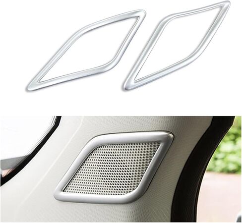 Fit for MG ZS Car Covers Speaker Sound Trim Stainless Steel Accessories Interior Styling Decoration Parts Moulding Door Audio Speaker Cover(Carbon Fiber Pattern) in Kuwait