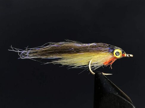 12 pcs الزيتون الوردي UV Polar Fry ببطء غرق سمك السلمون Trout Steelhead Minnow Fly Fishing Flies Lures Fly Set-Size #8 in Kuwait