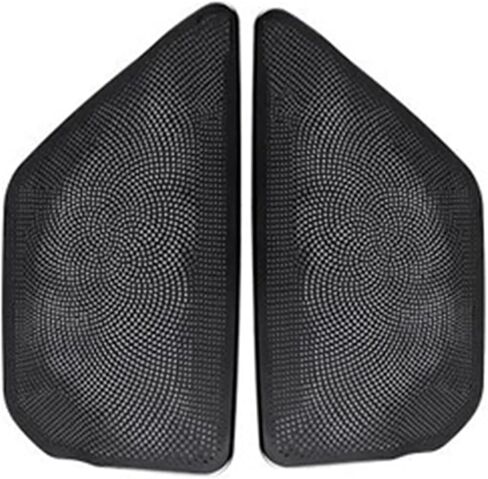 Fit for BMW 5 Series F10 11-16 Steel Speaker Trim Cover Car Inner Front Rear Door Audio Speakers Stereo Panel Decorate Cover Door Audio Speaker Cover(Rear Door Silvery) in Kuwait