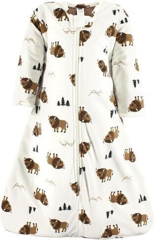 حقيبة نوم من الفرو الصناعي بأكمام طويلة للجنسين من Hudson Baby، بطانية يمكن ارتداؤها، بناء، 12-18 شهرًا in Saudi Arabia