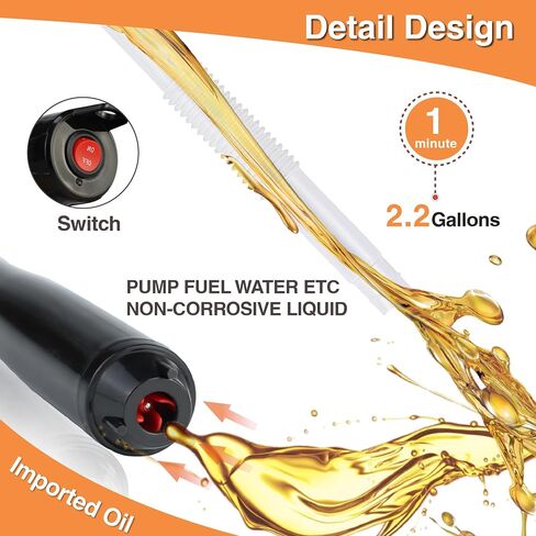 AETLEEMO Portable Power Battery Pump, Water&Fuel Transfer Pump Up to 2.2 GPM, Battery Operated Liquid Transfer Pump for Gasoline Diesel Oil Fish Tank in Saudi Arabia