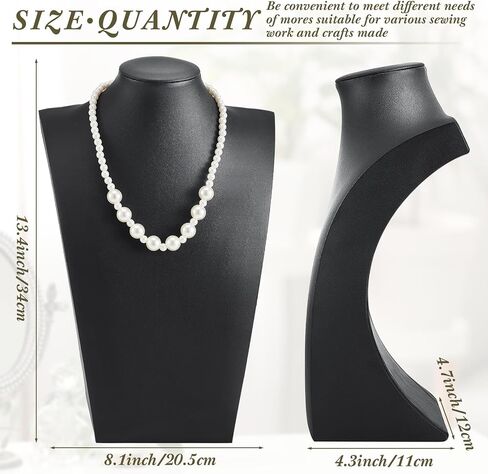 6 Pcs Black Leather Necklace Busts Display Jewelry Displays Bust Necklace Display Stand Bust for Jewelry Display Jewelry Displays Necklace Display Stands for Selling Trade Shows Props in Saudi Arabia