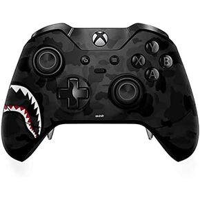 Skinit Decal Gaming Skin Compatible with Xbox One Elite Controller - Originally Designed Shark Teeth Grey Street Camo Design